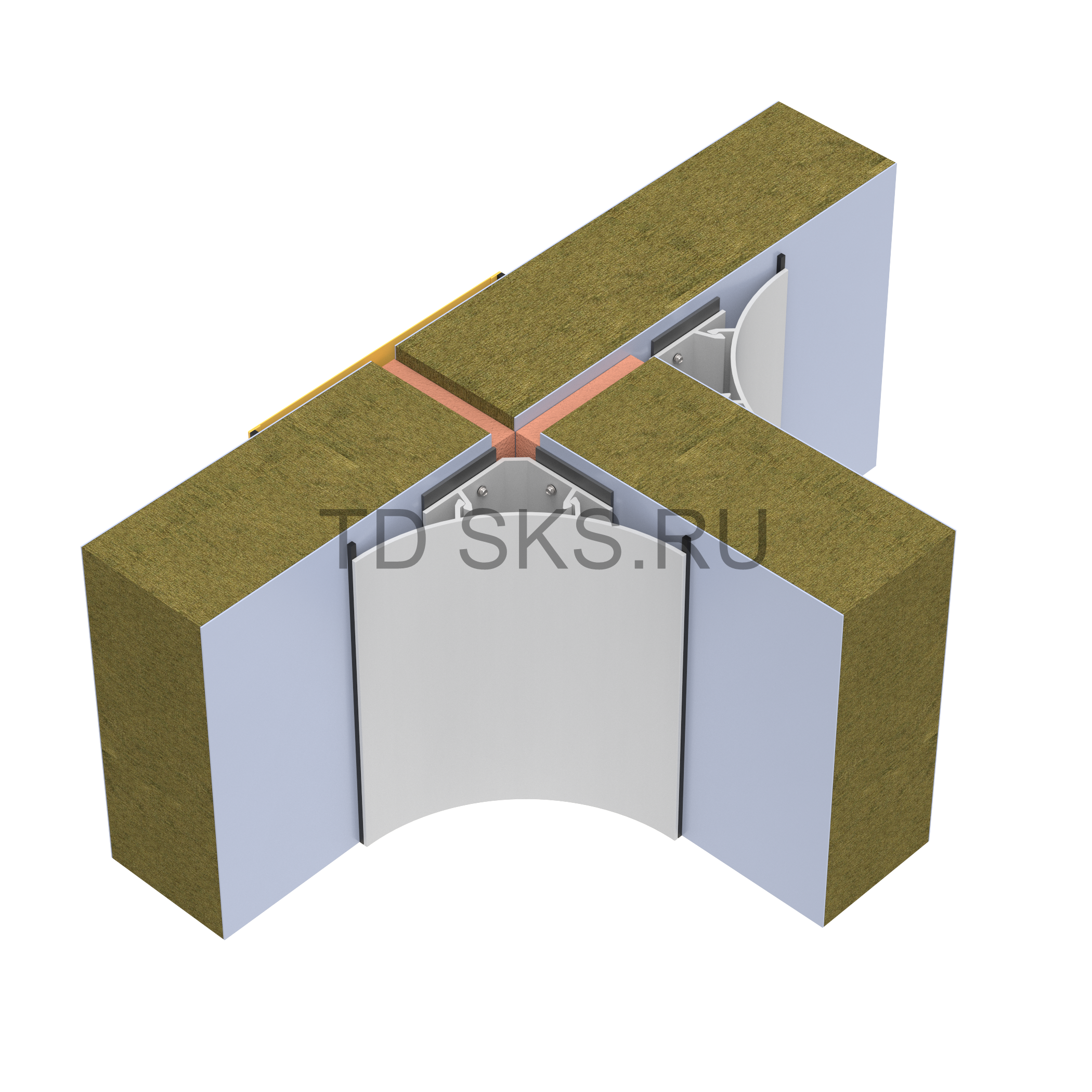 Скругляющий Профиль-плинтус DAARTS DS 100  детализация